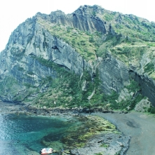 Sea cliff at Seongsan Ilchulbong Peak